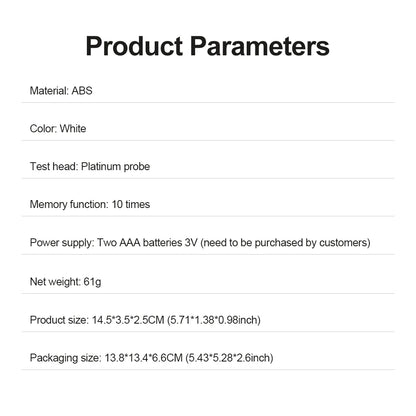 Face Skin Tester Portable Skin Analyzer Digital Aesthetic Moisture Tester Water Oil Monitor for Skin Care Skin Diagnostic Device