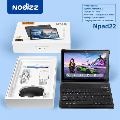 New Tablet Computer 10.1 inches Android 15 (RAM12GB+ROM512GB) HD Dual Card Tablet Computer Learning Office Entertainment Tablet