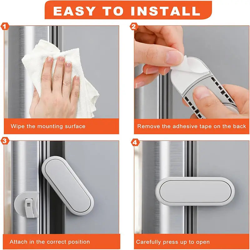 Child Safety Locks Home Refrigerator Lock for Kids Security Protection Baby Anti-Pinch Hand Refrigerators Door Dedicated Buckles