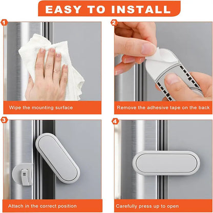 Child Safety Locks Home Refrigerator Lock for Kids Security Protection Baby Anti-Pinch Hand Refrigerators Door Dedicated Buckles