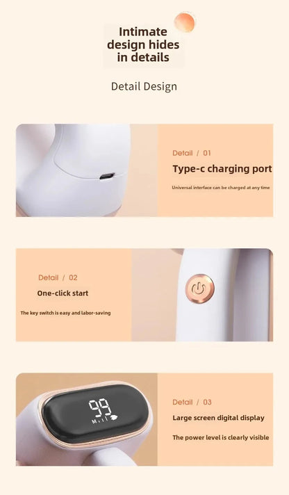 Electric Lint Remover Rechargeable Lint Remover Clothes Sweater Defuzzer Intelligent Digital Display Lint Shaver Trimmer