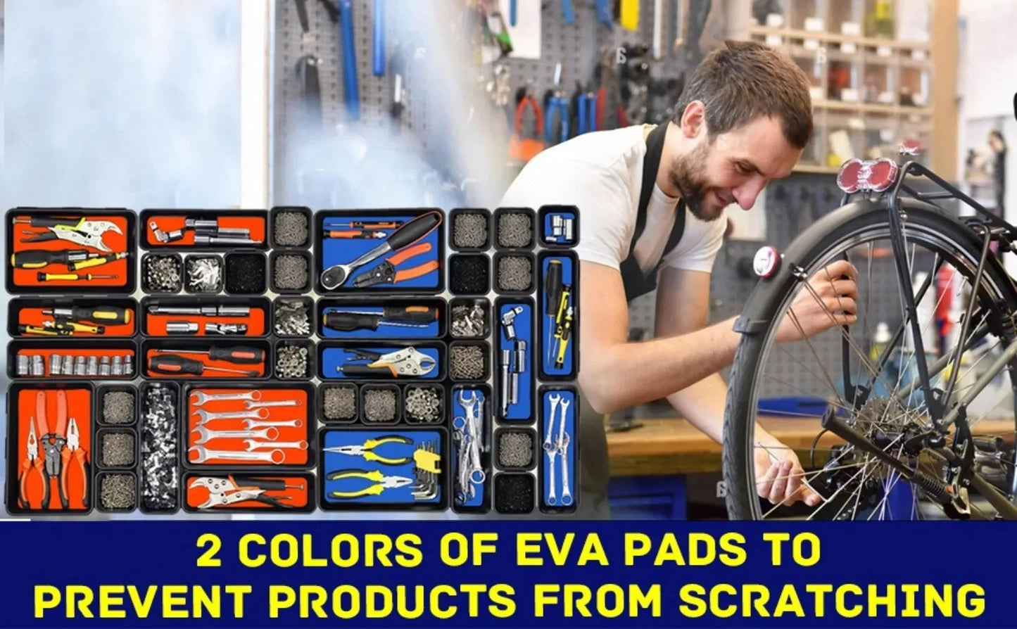 Drawer Organization 8/26/47pcs Tool Tray Tool Box Organizer Tray Dividers Set Workbench Cabinet Bins Tool Chest Garage Hardware