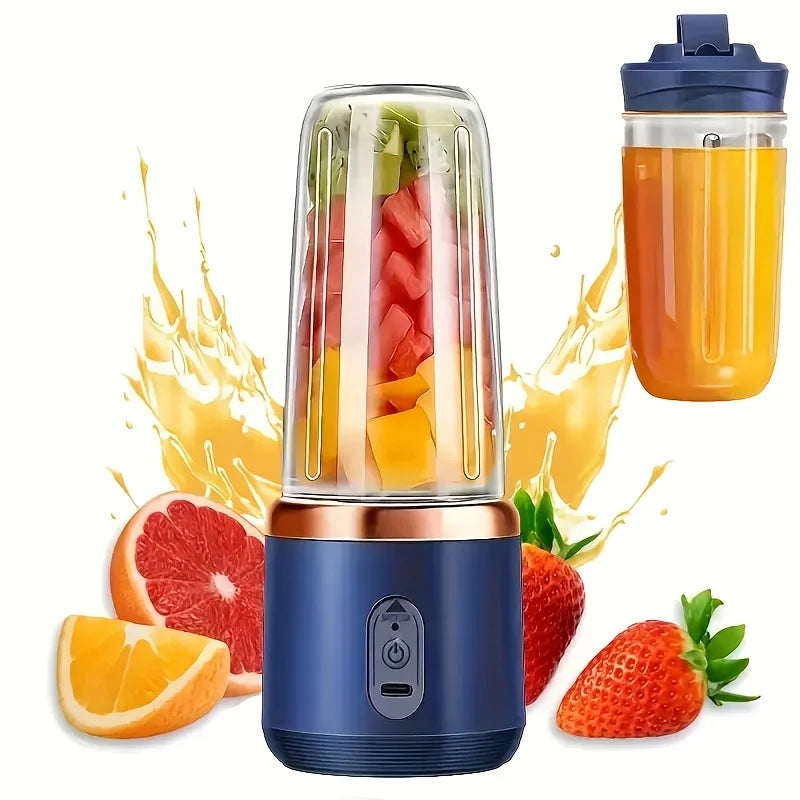Multifunctional Portable Juicer, 2-in-1 Fruit Blender and Juicer with 6 Blades