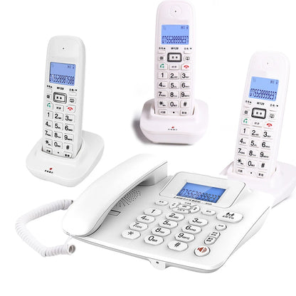 cordless Answering Machine 2.4G Corded Phone Handset  office home hotel Long Range Wireless Telephone 1- 4 handstes table phone