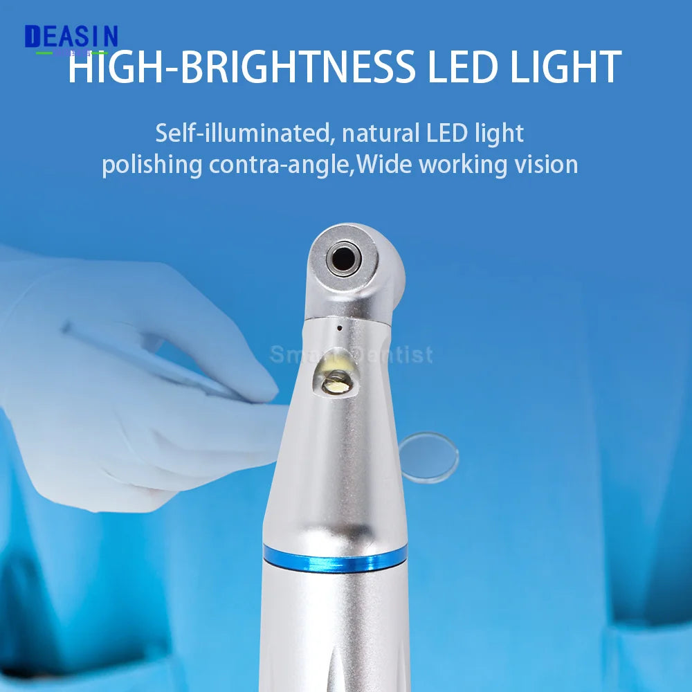 Dental LED Light inner 1:1 Ratio Contra Angle E-generatorLow Speed Handpiece Inner Water Spray E-Typle coupler