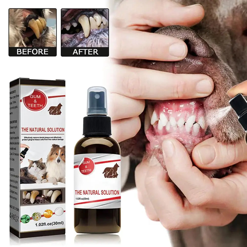 Pet Oral Care Spray Teeth Cleanse Tartar Removal Dental Care Deodorization Remove Bad Breath Freshener Dog Mouth Cleaning Liquid