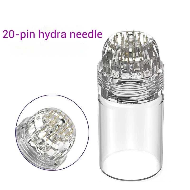 Hydra Roller 20pins Micro Titanium Needle Tips Derma Roller Skin Care Anti Aging Whitening Bottle Roller Reusable