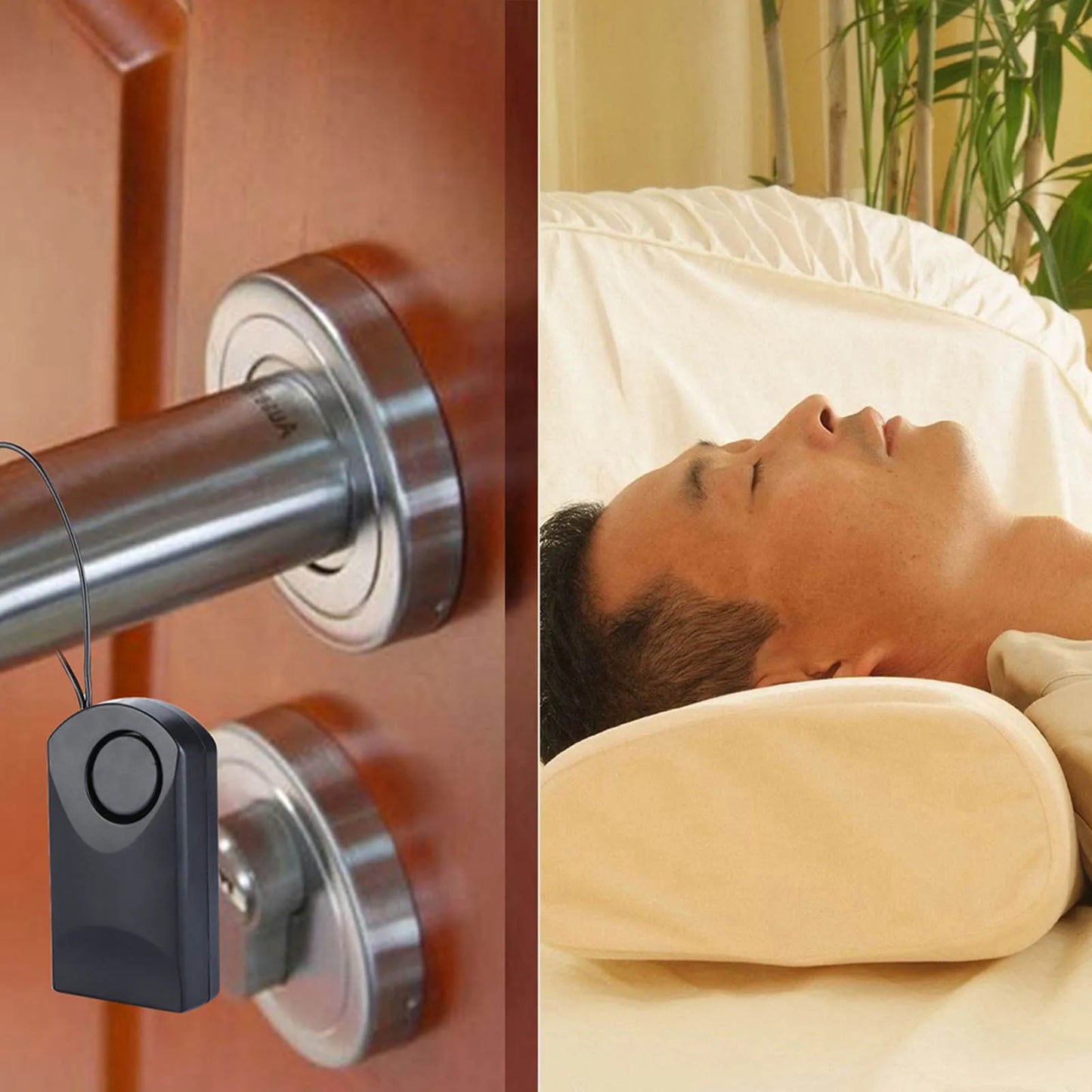 Alarm   Door Knob 120db Wireless  Anti Theft Security Alarm  Door Knob Security Alarm sensor