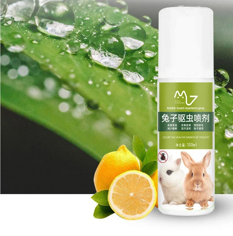 New Rabbit Supplies Complete Set Cleaning Deodorizing Pet Rabbits External Anthelmintic Spray Inhibiting Harmful Substances