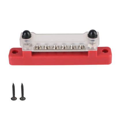 6 Ways Bus Bar Power Distribution Block Electro Junction Circuit Busbar Plug For Boat Truck RV Caravan Car 48V 150A DC