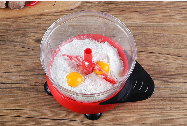 Mixer Food Processor Kitchen Manual Powerful Egg Blender Meat Grinder Vegetable Chopper Shredder Stainless Steel Blade Cutter