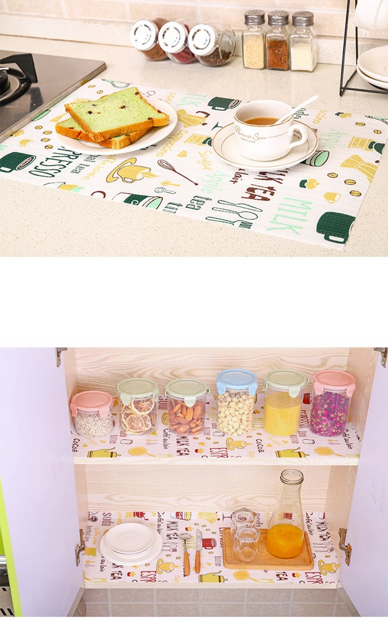 2M Kitchen Table Mat Drawers Cabinet Shelf Liners 1 Roll Flamingo Cabinet Placemat Waterproof Oilproof Shoes Cabinet Mat