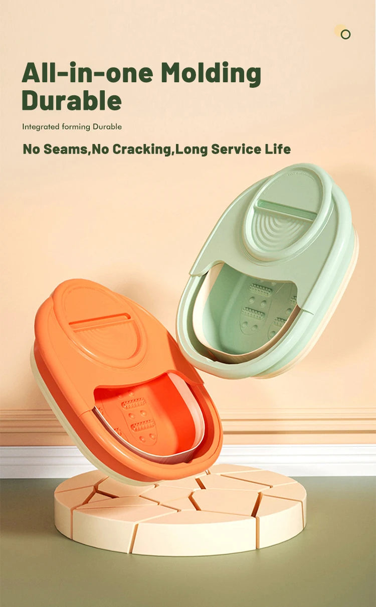 Foldable Home Foot Bath Bucket Massage Foot Wash Leisure Health Bucket Children Foot Bath Basin Portable Foot Soak Foot Tub
