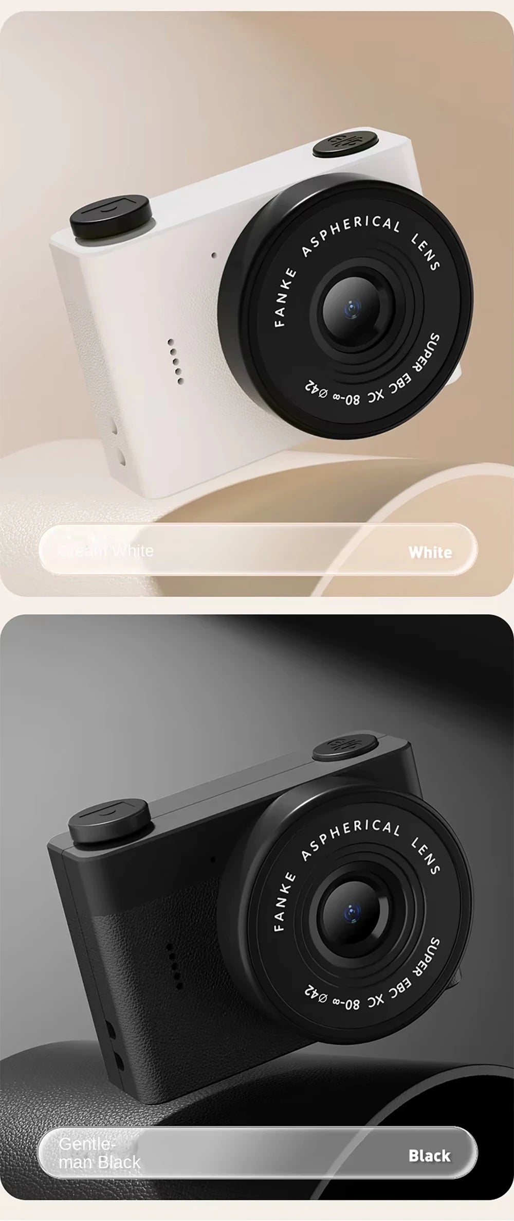 A5 Mini Camera With 1.54in Screen Vintage Camera Front Rear Camera Kids Camera Indoor Home Support TF Card Kids Vlog Camera