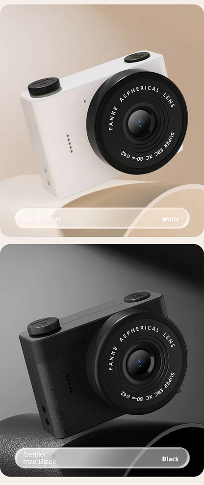 A5 Mini Camera With 1.54in Screen Vintage Camera Front Rear Camera Kids Camera Indoor Home Support TF Card Kids Vlog Camera