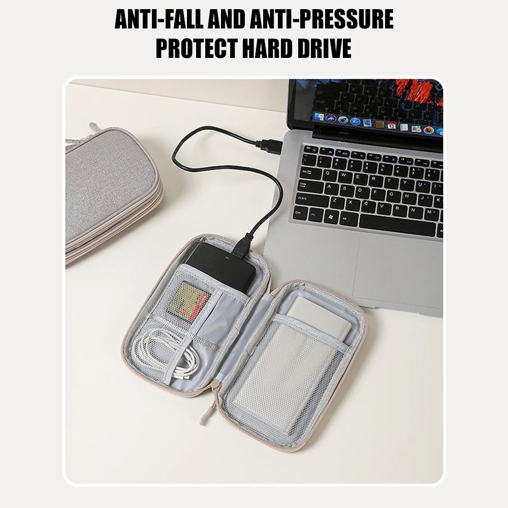 Travel Portable Digital Accessories Storage Bag Organizer of Mobile Phone Bag U Disk Charging Bank Mobile Data Cable Storage Bag