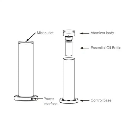 Smart Aroma Diffuser Hotel  Air Humidifier Essential Oil Diffuser APP Bluetooth Vertical Atomization Timing Fragrance Machine