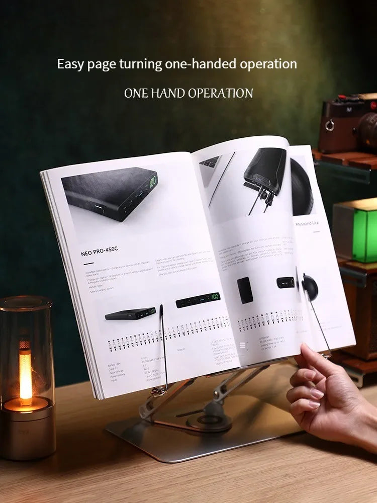 MUMUCC Reading Multifunctional Stand Laptop Tablet Stand Aluminum Alloy Laptop Desk Read Desk Foldable Gaming Desk Laptop Stand