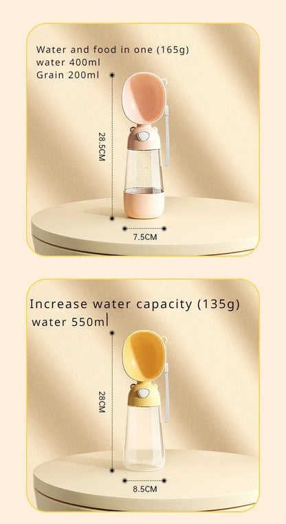 Dog Outdoor Water Bottle Outdoor Multifunctional Pet Tumblers Dog Water Feeder Portable Pet Water Fountain Supplies
