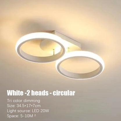 LED Ceiling Light 3 colors Modern Round Square-shaped For Hallway Bedroom Checkroom Living Room Restaurant Staircase Lighting