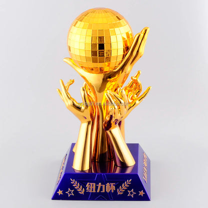 Maximum High Quality, Sports  Souvenirs with Colful Trophies,  Custom Logos  Text