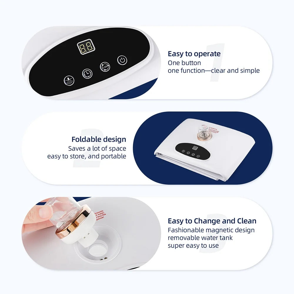 Electric Photon Facial Beauty Machine Nano Spray Hydration Skin Rejuvenation Body Care Tool