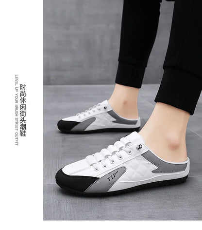 Half Slipper for Men Classic Summer Casual Shoes Men's Flat Shoe Slippers Concise Men Sneakers
