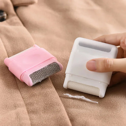 Two Head Manual Lint Remover Mini Pet Hair Ball Trimmer Sweater Clothes Fuzz Pellet Shaver Overcoat Dust Roller Cleaning Machine
