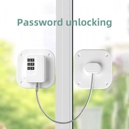 1 Piece Child Protection Locks Baby Cabinet Door Locks Refrigerator Locks High-Rise Anti-Falling Building Safety Code Lock