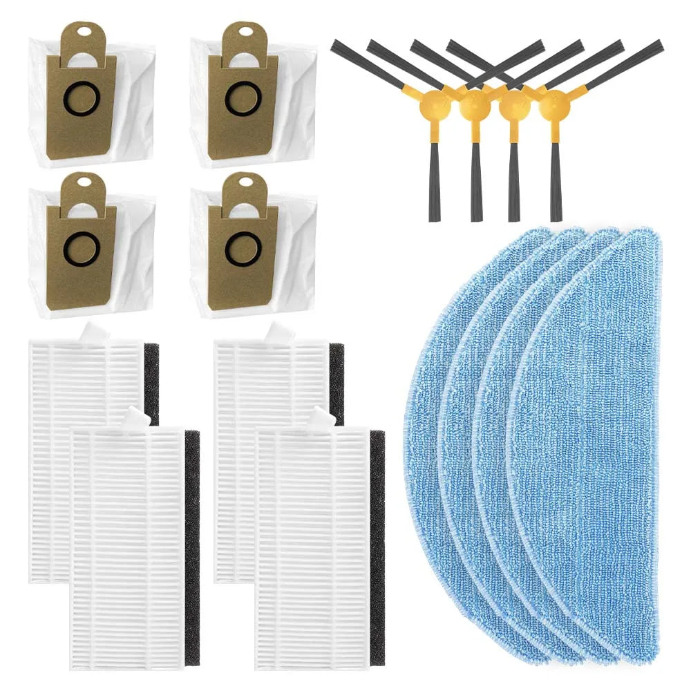Compatible For ABIR R30 Side Brush Hepa Filter Mop Cloths Rag Dust Bag Robot Vacuums Spare Part Accessory Replacement