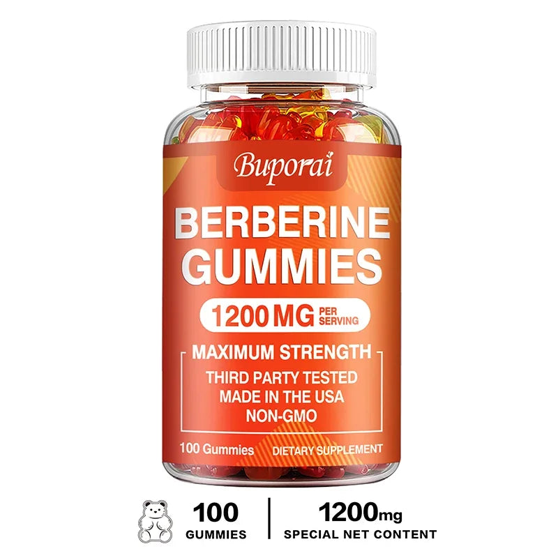 Berberine Gummies - Promotes Healthy Cholesterol and Aids Cardiovascular Function Gastrointestinal Function Antioxidant