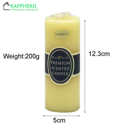 Flameless Pillar Candles Black Red Yellow Scented Candles Large Soy Wax Prayer Church Candles Aromatherapy