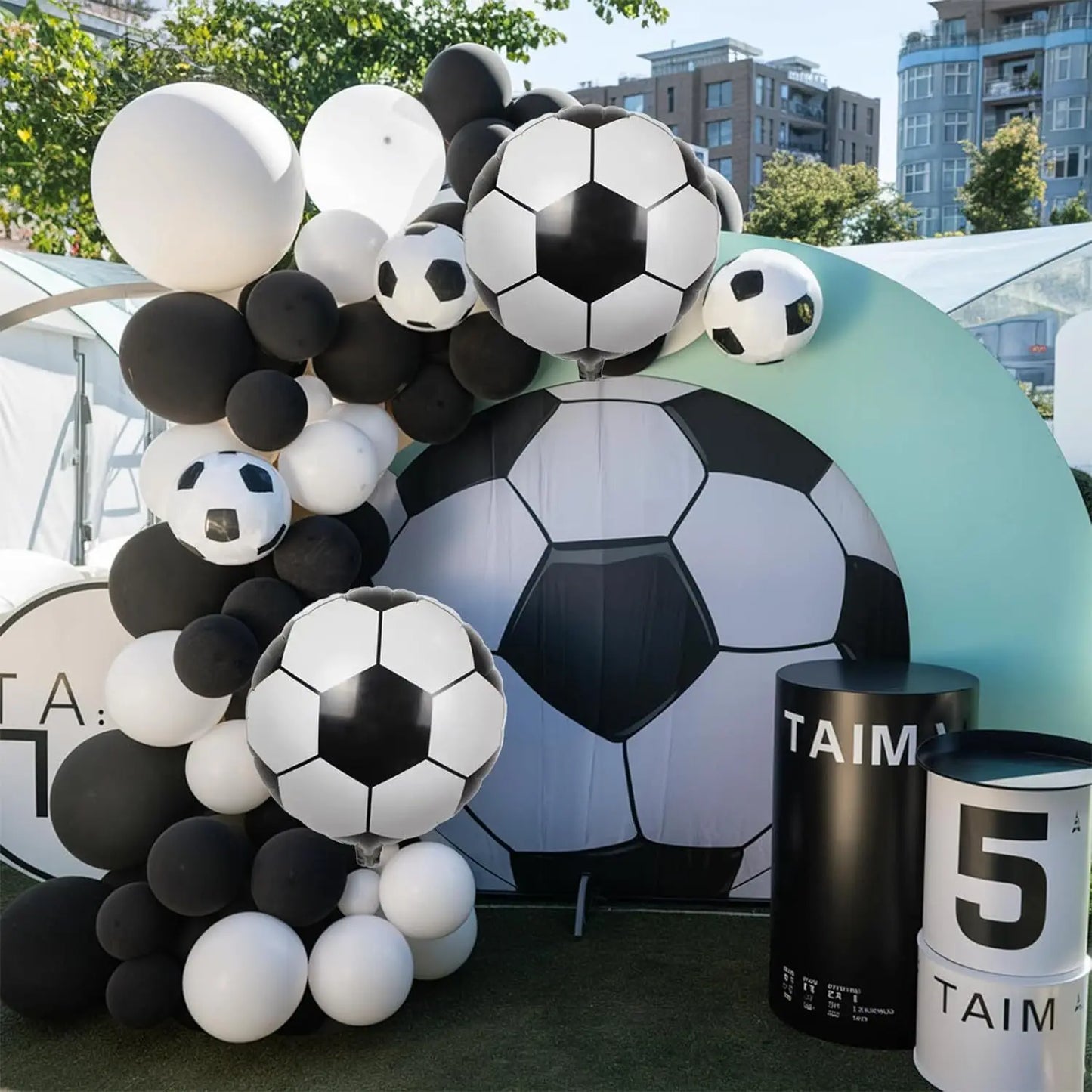 100pcs Football Themed Balloon Party Garland Arch Kit Birthday Party Celebration Party Football Anniversary Party