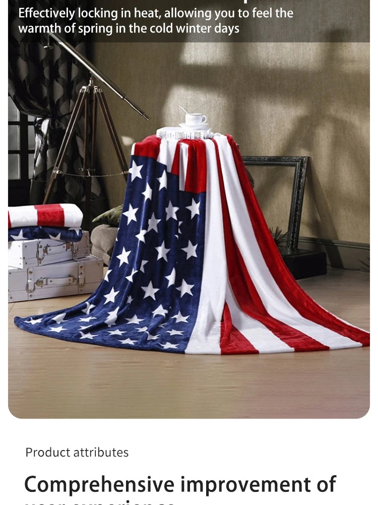 Bed blankets - Warm and plush throw for sofas, sofas, cars, and travel - machine-washed English style blankets