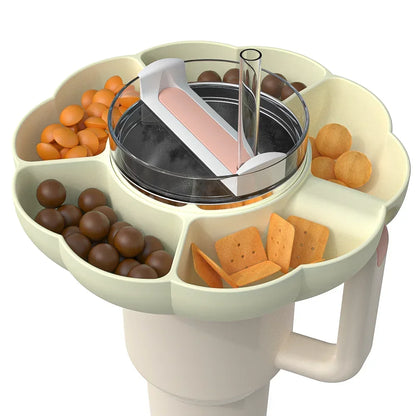 Reusable Silicone Snack Bowl for 40oz Stanley Cup Snack Plate Snack Box Cup Holder  Outdoor Activities Cup Accessories