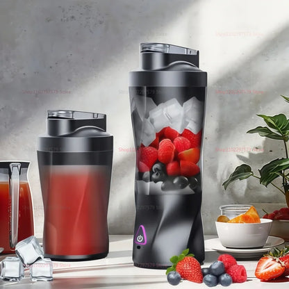 Portable Juicer Blender USB Rechargeable 700ML Large Capacity Fruit Mixer Smoothie Cup for Outdoor Travel Workout Fresh Juice.