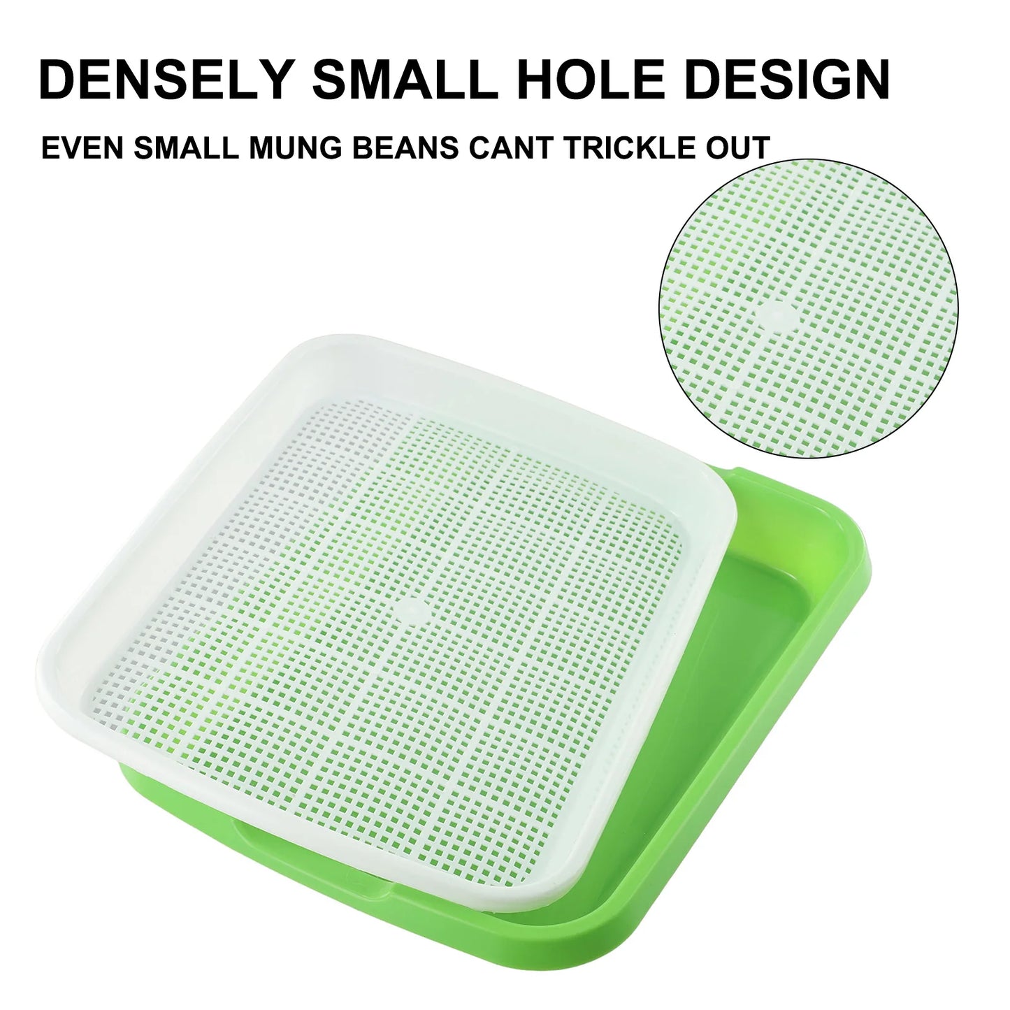 Microgreens Sprouter Tray Hydroponic / Sprouting Tray For Sprouts Vegetable Horticultural Garden DIY Nursery Potted