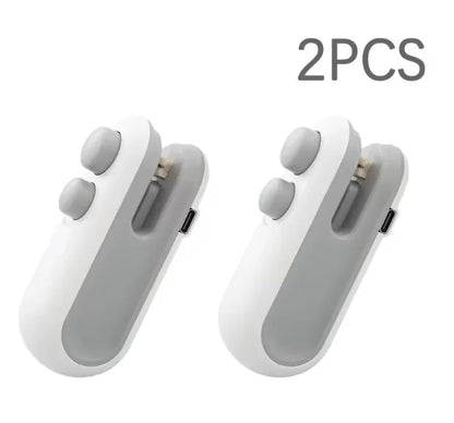 Mini Sealer Portable Mini Sealer 2 in 1 Heat Sealer For Snacks  Home use rechargeable sealer Vacuum Sealer Snacks plastic bag