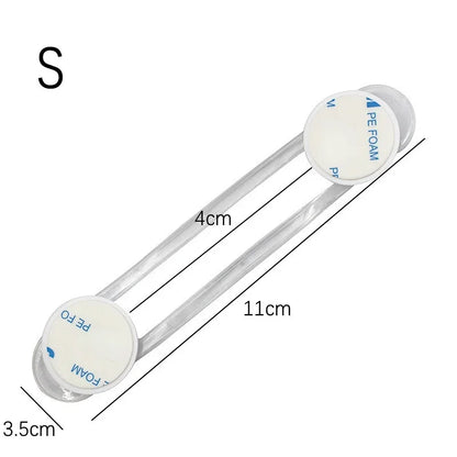 Transparent Strap Baby Safety Cabinet Lock Children Kids Finger Protection Cabinet Refrigerator Door Lock Buckle Anti-pinch Lock