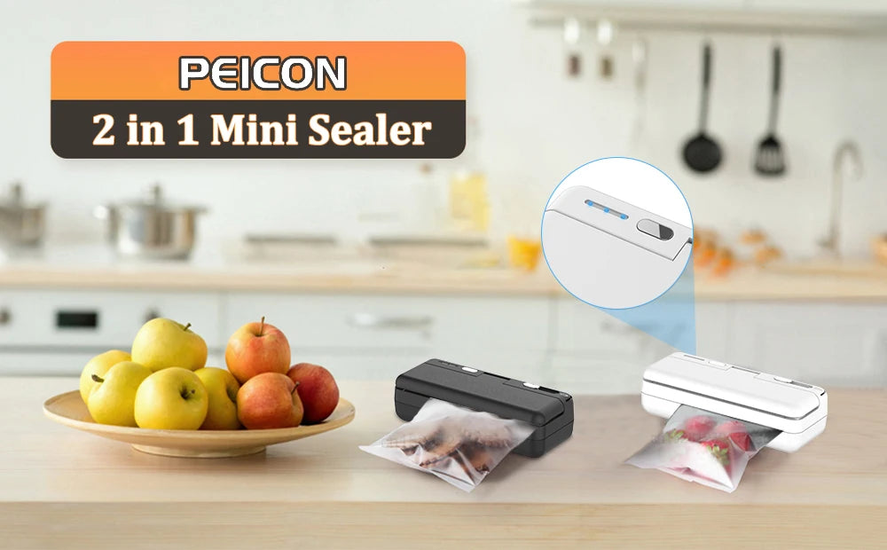 Plastic Bag Sealer Mini Portable Sealing Machine Handheld Package Sealer Rechargeable Plastic Bag Heat Sealer for Packaging Food