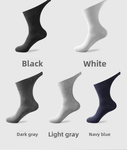 5 Pairs Diabetic Non Binding Socks for Women Pregnant Woman Elderly Long Socks Comfortable Breathable Black White Socks Women