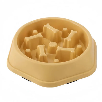 Pet Cat Dog Slow Food Bowl Fat Help Healthy Round Anti-choking Thickened And Non-slip Multiple Colors Shapes