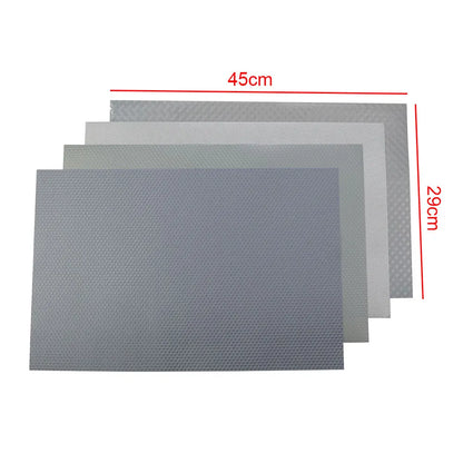 Silicone world Reusable Cabinet Mat Drawer Mat Shelf Liners Moisture-Proof Waterproof Dust Anti-Slip Fridge Kitchen Table Pad