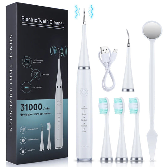 Electric Toothbrush Sonic Dental Teeth Whitening Kit Tooth Whitener Tea Coffee Stains Remover Tools Cleaner Stain Oral Care