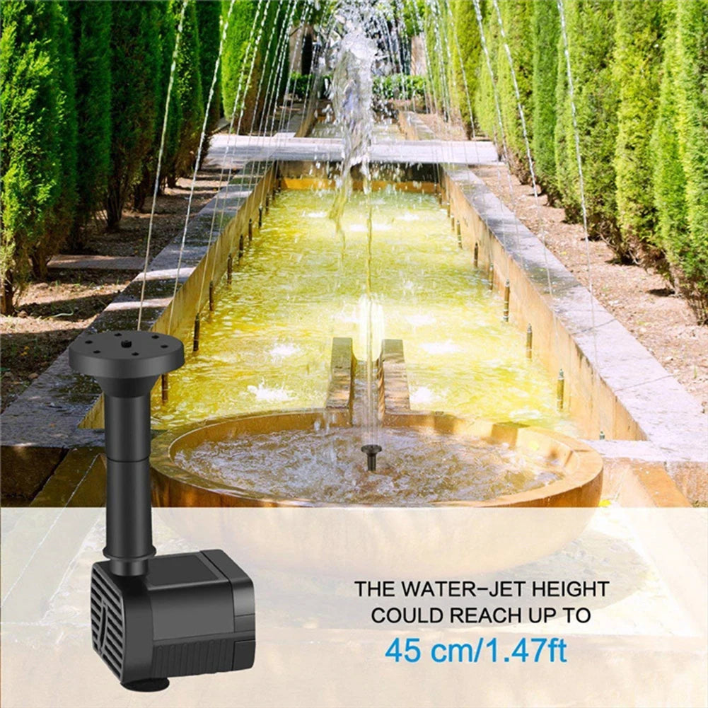Solar Panel Powered Water Feature Pump Solar Powered Fountain Water Pump Solar Fountain for Garden Pool Pond Aquarium Fountain