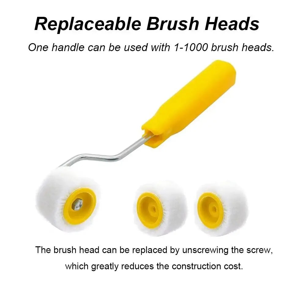 Plastic Mini Paint Rollers Wool Ergonomic Design Wool Roller Brush Durable Touch Up Trim Edge Trim Edge Brush Roller