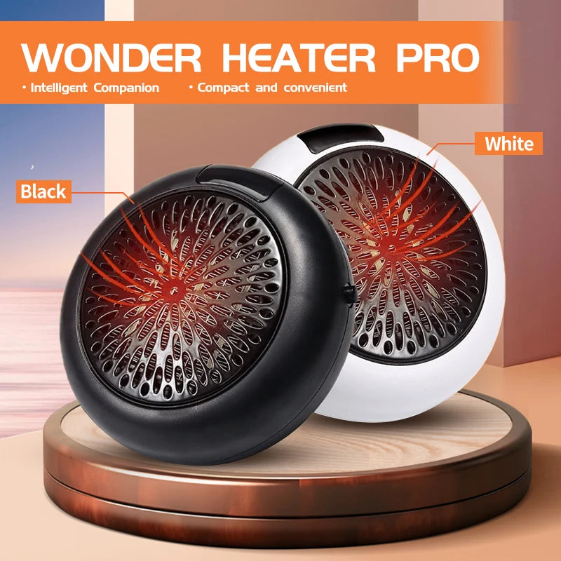 EU Portable electric heater Mini Wall-mounted home desk Heater Heater Quiet remote Quick heating thermostat