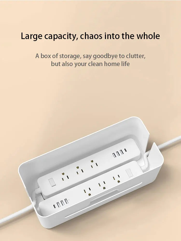 Household Socket Board Organizer Box, Multi-Functional Cable Management Box, Data Cable, Multi-Purpose Organizer And Finishing