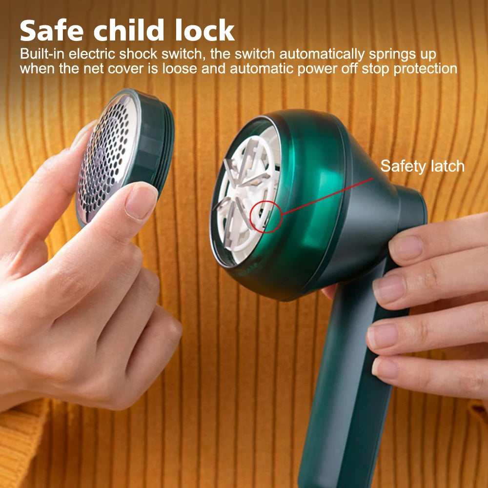 Electric Clothes Lint Remover Rechargeable Hair Ball Trimmer Household Fabric Sweater Wool Ball Cleaner Clothing Pilling Clip