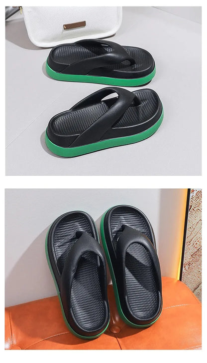 Woman flip flops Popular Design Shoes 2025 trend Casual Platform Sandals non-slip Outdoor slippers Unique features Flat sandals